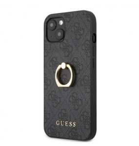 Coque Guess avec support pour iPhone 13 Mini - Gris