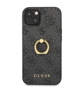 Coque Guess avec support pour iPhone 13 Mini - Gris