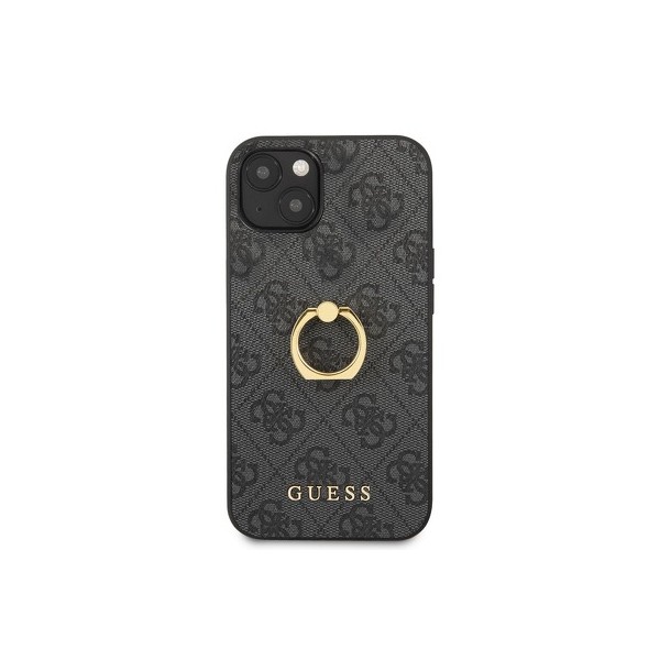 Coque Guess avec support pour iPhone 13 Mini - Gris