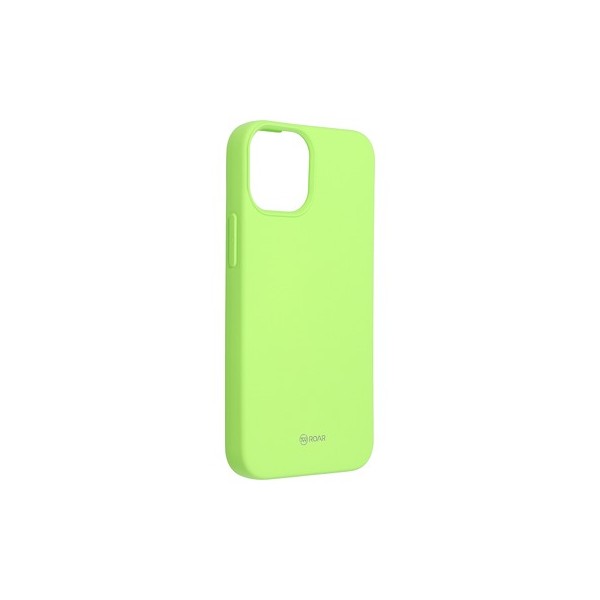 Coque Roar Colorful Jelly pour iPhone 13 Mini - Vert citron
