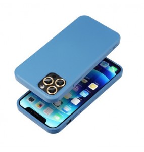 Coque Forcell silicone Lite pour iPhone 13 Pro Max - Bleu