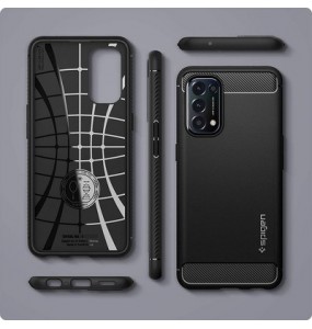 Coque Forcell Armor pour Oppo Reno 5 5G / Find X3 Lite - Mat noir