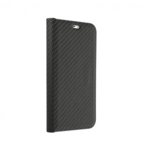 Housse porte-feuille - Luna Carbon - Samsung Galaxy A02s Noir