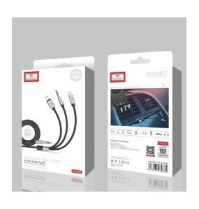 Cable Audio - 3in1 AUX 3.5mm à Lightning & USB C