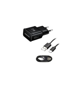 Chargeur secteur SAMSUNG 2A 15W + Cable USB C - Blanc