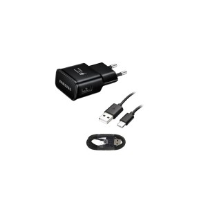 Chargeur d'origine Samsung Type-C Charge rapide 15 W Noir EP-TA20EBE -  Samsung