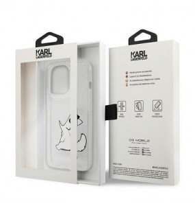 Coque Karl Lagerfeld Choupette pour iPhone 13 Pro - Transparent
