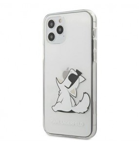 Coque Karl Lagerfeld pour iPhone 12 / 12 Pro - Transparent