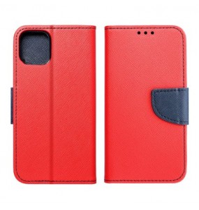 Etui Fancy pour Xiaomi Mi 11 LITE 5G / Mi 11 LITE LTE (4G) / Mi 11 LITE NE - Rouge / Bleu marine