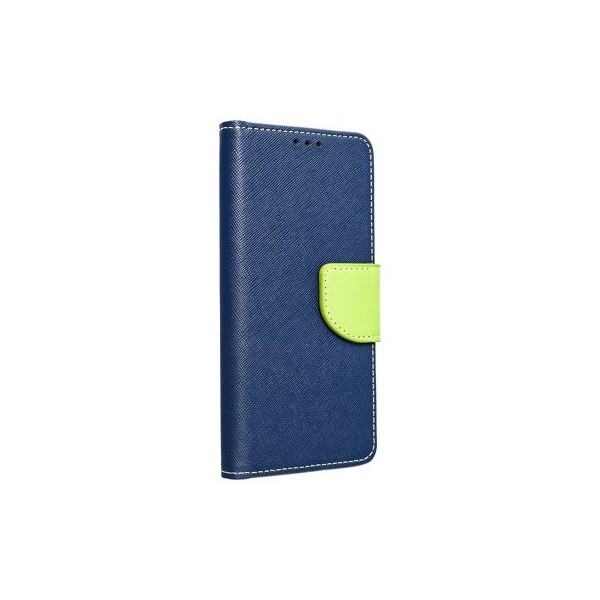 Etui Fancy pour Samsung Galaxy S21 FE - Bleu marine / Citron vert