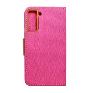 Etui Canvas pour Samsung Galaxy S21 FE - Rose