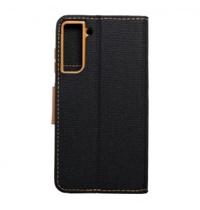 Etui Canvas pour Samsung Galaxy S21 FE - Noir / Or