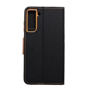 Etui Canvas pour Samsung Galaxy S21 FE - Noir / Or