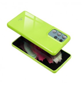 Coque Mercury Jelly pour Samsung Galaxy S21 FE - Vert citron