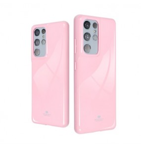 Coque Mercury Jelly pour Samsung Galaxy S21 FE - Rose pâle