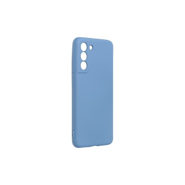 Coque Forcell Silicone pour Samsung Galaxy S21 FE - Bleu