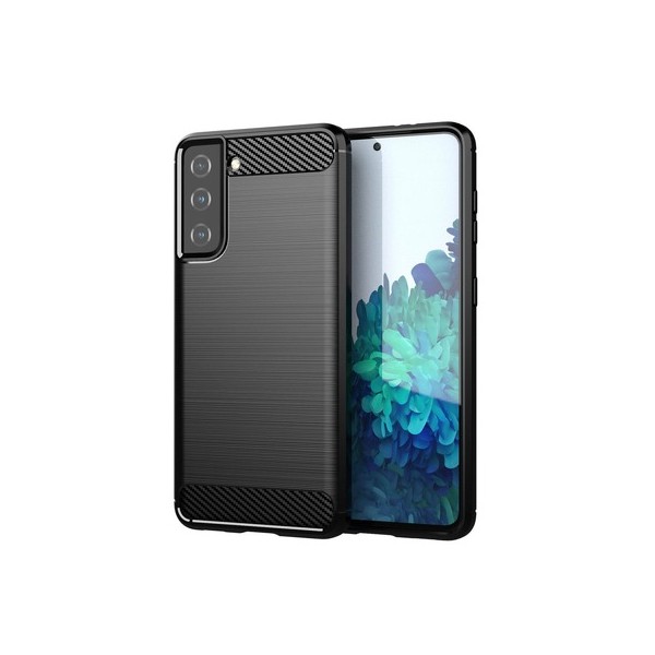 Coque Forcell Carbon pour Samsung Galaxy S21 FE - Noir