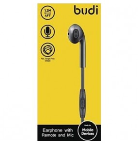 Écouteur Budi M8J101EP noir 3.5mm