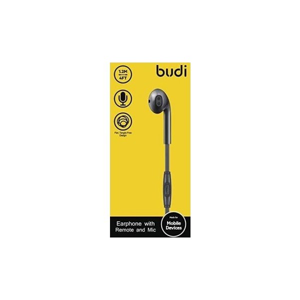 Écouteur Budi M8J101EP noir 3.5mm