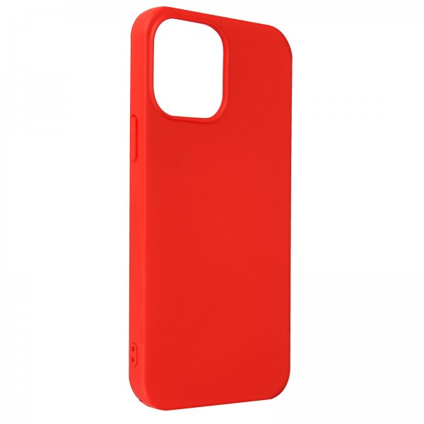 Coque Forcell Silicone pour iPhone 13 Pro Max - Rouge