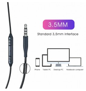 Écouteurs stéréo intra-auriculaires extra bass - 3.5mm