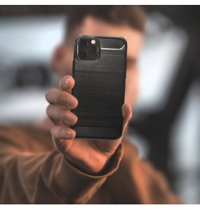 Coque Forcell Carbon pour Xiaomi Redmi 9A / 9AT - Noir