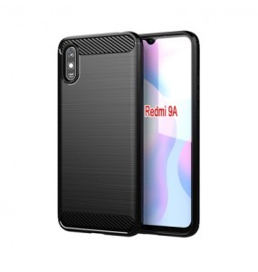 Coque Forcell Carbon pour Xiaomi Redmi 9A / 9AT - Noir