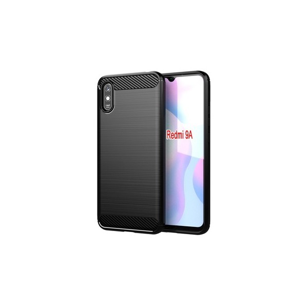 Coque Forcell Carbon pour Xiaomi Redmi 9A / 9AT - Noir