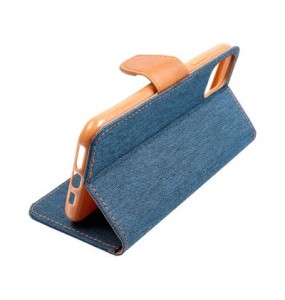 Etui Canvas pour Samsung Galaxy S22 - Bleu marine