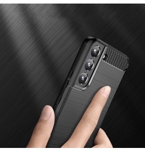 Coque Forcell Carbon pour Samsung Galaxy S22 - Noir