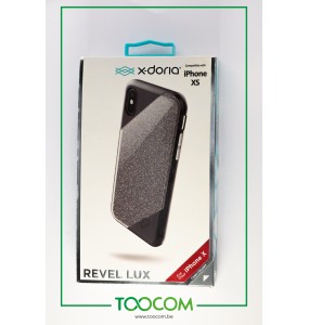 Coque pour iPhone XS - Noir paillettes