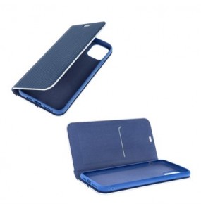 Etui Forcell Luna Carbon pour Samsung Galaxy S22 - Bleu