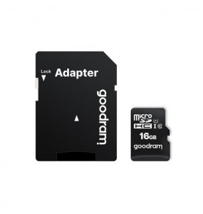 MicroSD Goodram 16GO avec adaptateur SD