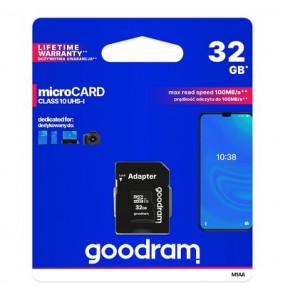 MicroSD Goodram 32GO avec adaptateur SD