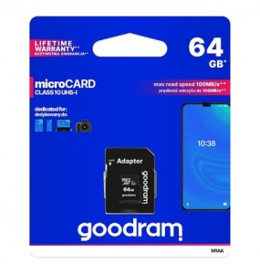 MicroSD Goodram 64GO avec adaptateur SD