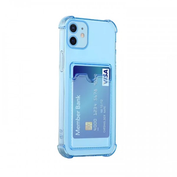 Coque porte cartes pour iPhone 13 Pro Max - Transparent