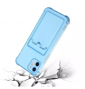 Coque porte cartes pour iPhone 13 Pro Max - Transparent