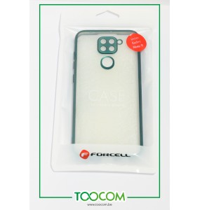 Coque arrière - Transparente bord de couleur - Redmi Note 9