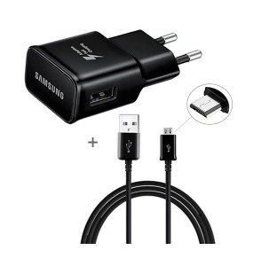 Câble & Chargeur - USB micro-usb 2A 15W - Samsung Noir