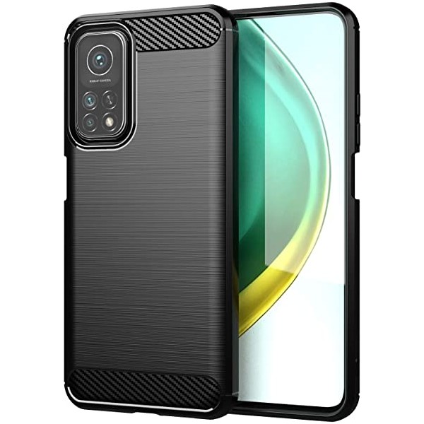 Coque Forcell Carbon pour Xiaomi Mi 10T 5G / Mi 10T Pro 5G - Noir