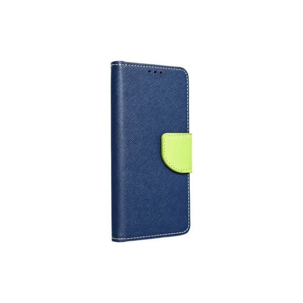 Etui Fancy pour iPhone 7 / 8 / SE 2020 - Bleu marine / Citron vert