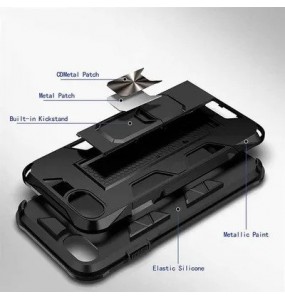 Coque Forcell Defender pour iPhone 7 / 8 / SE 2020 - Noir