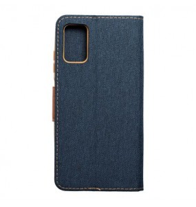 Etui Canvas pour SAMSUNG A03s bleu marine