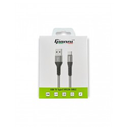 Câble charge rapide 2.4A USB Type C GIANNI 200cm