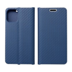 Etui Forcell Luna Carbon pour iPhone 13 - Bleu