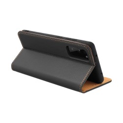 Etui en cuir Forcell Smart Pro pour Xiaomi Redmi Note 10 / 10S - Noir