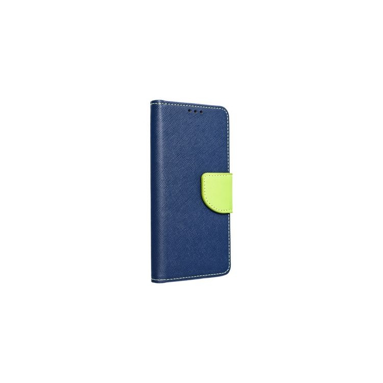 Étui Fancy Book pour SAMSUNG A13 5G bleu fonce / lime