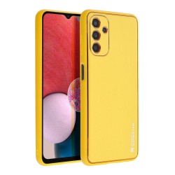 Coque Forcell LEATHER Case en cuir pour SAMSUNG Galaxy A13 5G JAUNE