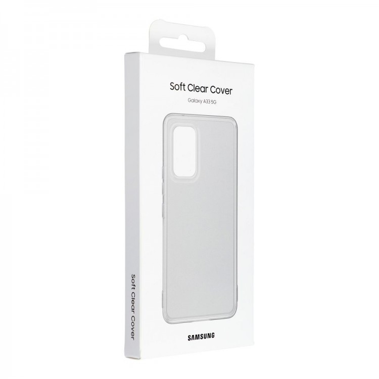 Coque ORIGINAL Soft Clear Cover EF-QA336TBEGWW Samsung Galaxy A33 5G NOIR blister