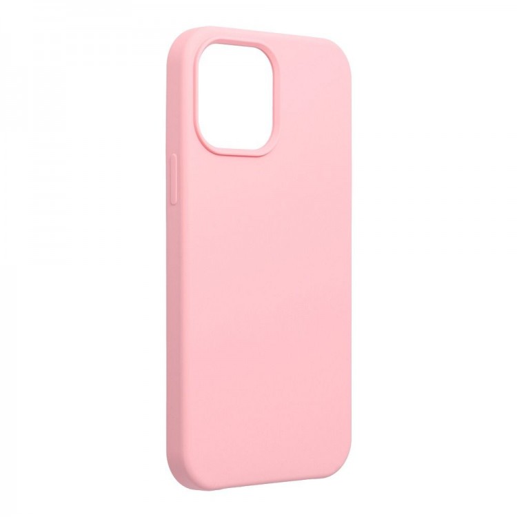 Coque Forcell Silicone pour iPhone 13 Pro Max - Rose Pâle